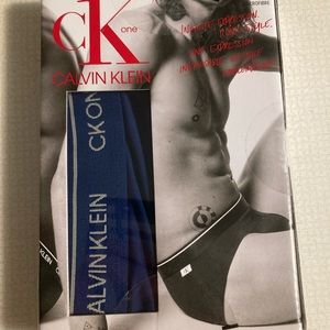 Calvin Klein Men's (Small) CK One HIP BRIEF NB2224-467 BLUE NWT